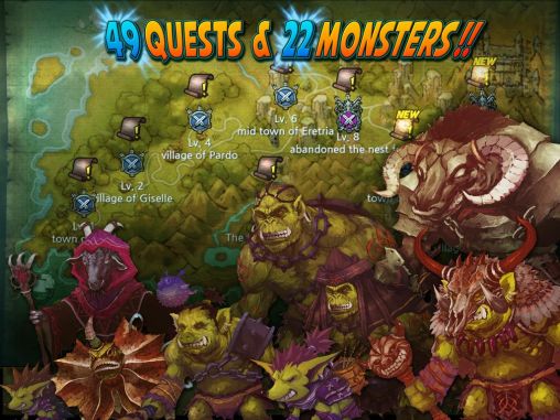 Screenshots of the game Quest defense: Tower defense on Android phone, tablet.