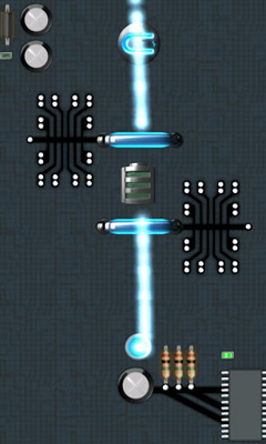 Captures d'écran du jeu Magnetium sur Android, une tablette.