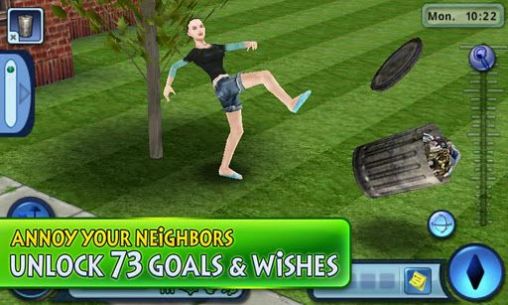 Screenshots of the Sims 3 for Android phone, tablet.