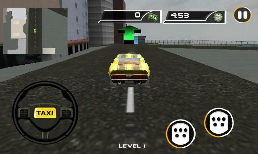 Screenshots of the game Crazy taxi driver: Rush cabbie on Android phone, tablet.