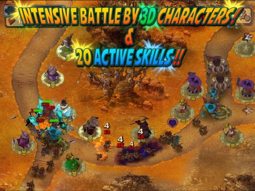 Screenshots of the game Quest defense: Tower defense on Android phone, tablet.