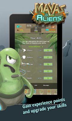 Screenshots of the game Mayas & Aliens on Android phone, tablet.