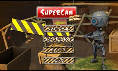 Captures d'écran du jeu Supercan Canyon Aventure sur Android, une tablette.