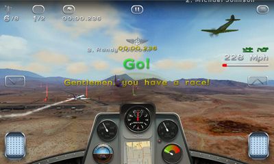 Screenshots of the game Breitling Reno Air Races on Android phone, tablet.