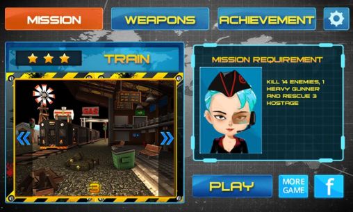 Screenshots of the game Modern world war on Android phone, tablet.