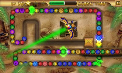 Screenshots of the game Egypt Zuma - Temple of Anubis on Android phone, tablet.