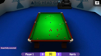 Screenshots of the game International Snooker HD for Android phone, tablet.