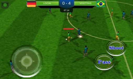 Screenshots of the game Real football 2014 Brazil game on your Android phone, tablet.