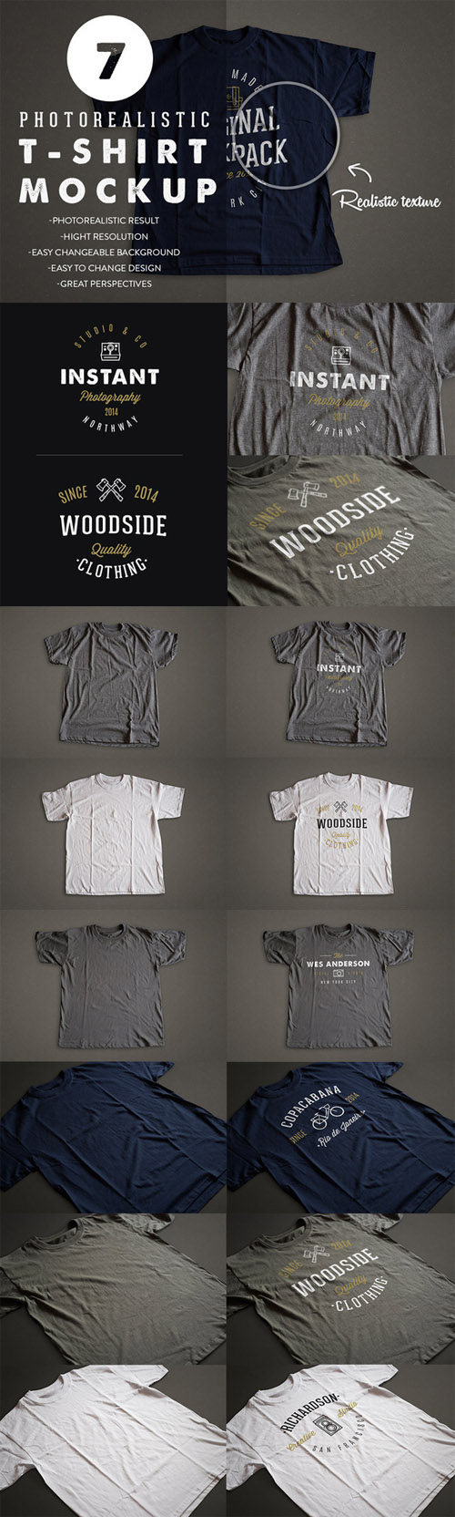 CreativeMarket - Photorealistic T-Shirt Mockup 2 68645