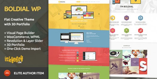 NULLED Boldial WP v1.6 - Flat Creative Theme with 3D Portfolio download