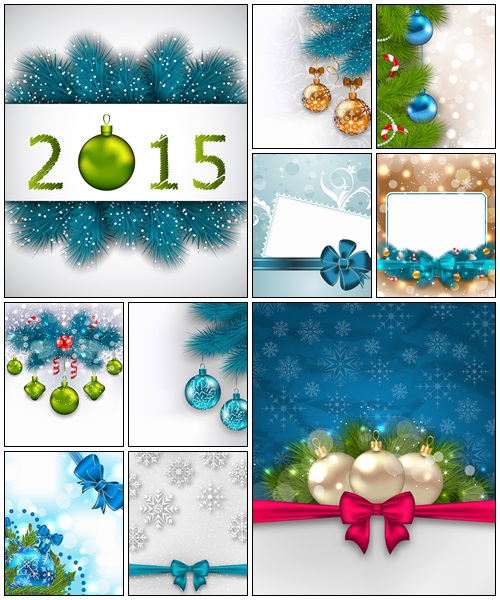 Elegant packing with Christmas balls - vector stock