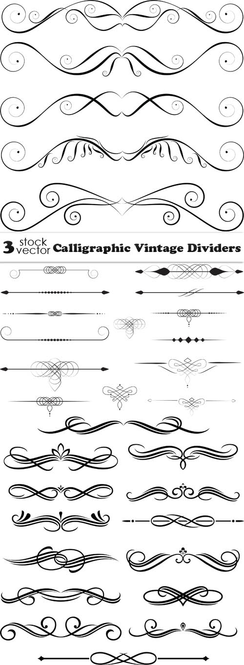 Vectors - Calligraphic Vintage Dividers