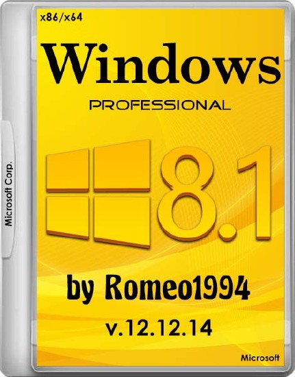 Windows 8.1 Professional v.12.12.14 by Romeo1994 (x86/x64/RUS/2014)
