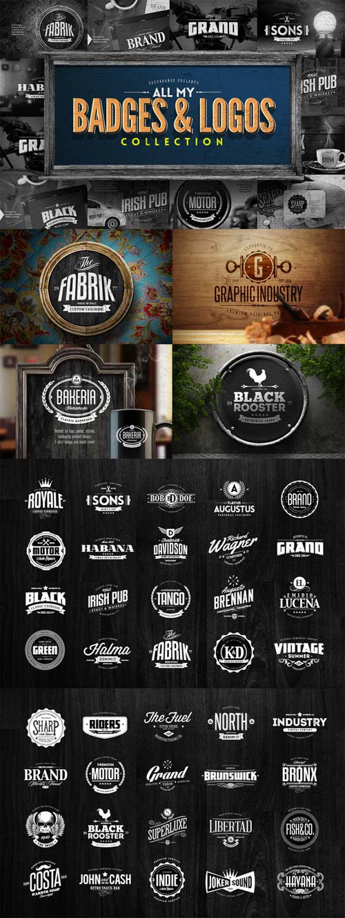 CreativeMarket Badges & Logos Collection