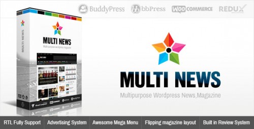 NULLED Multinews v1.7.3 - Multi-purpose WordPress News, Magazine  
