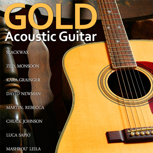 Gold Acoustic Guitar (2014)