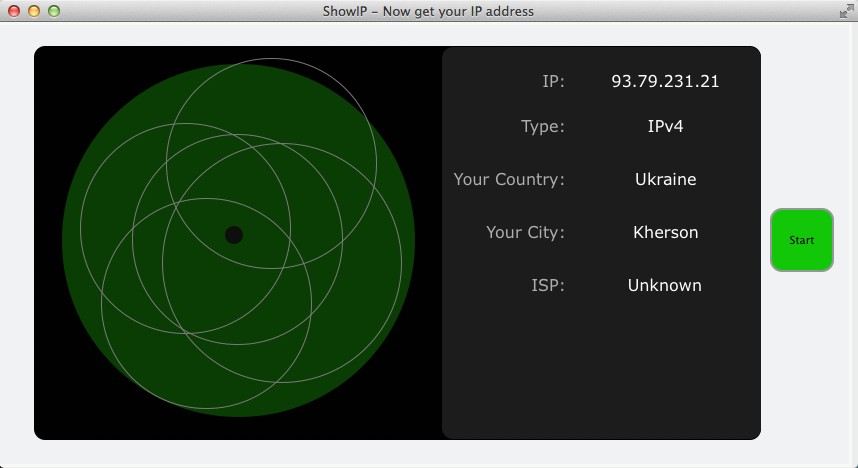ShowIP - как узнать свой IP-адрес в Mac OS