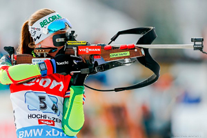 Дарья Домрачева выиграла гонку преследования на этапе Кубка мира в Поклюке