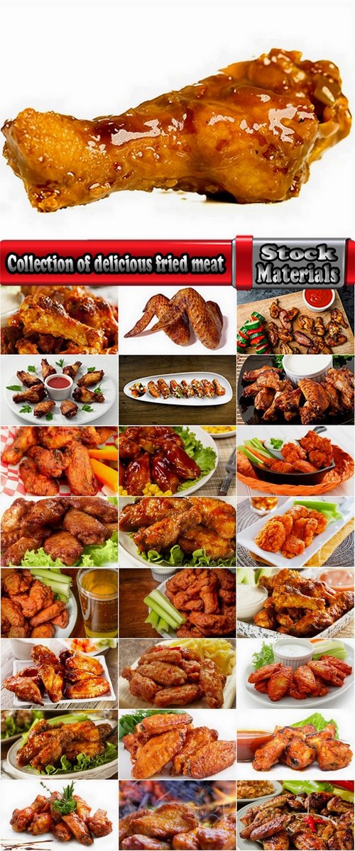Collection of delicious fried meat 25 UHQ Jpeg