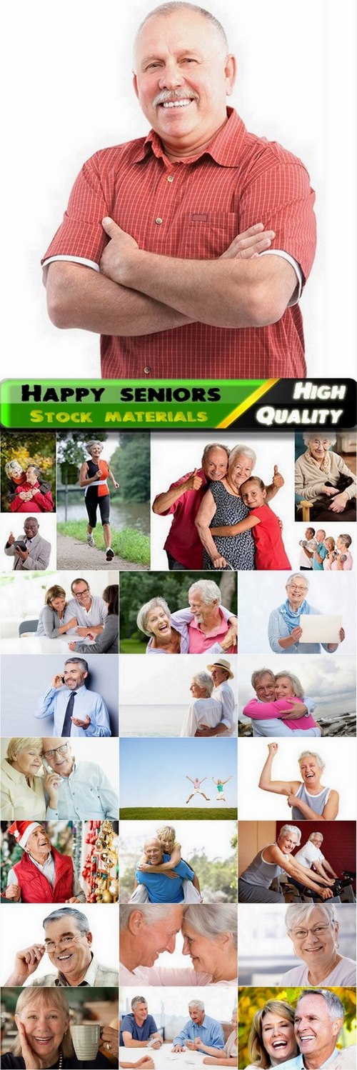 Happy seniors and old people - HQ Jpg