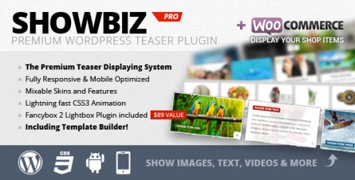 [GET] Showbiz Pro v1.7.2 - Responsive Teaser WordPress Plugin product logo