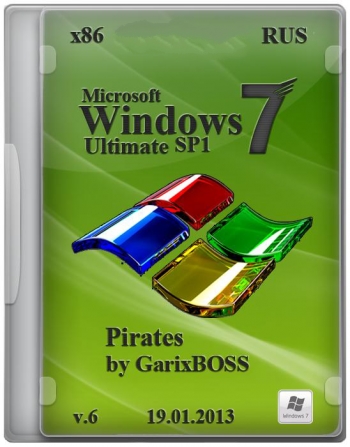 Windows 7 PIRATES SP1 v.6 by GarixBOSSS v.6 (x86) (2014) [Rus]