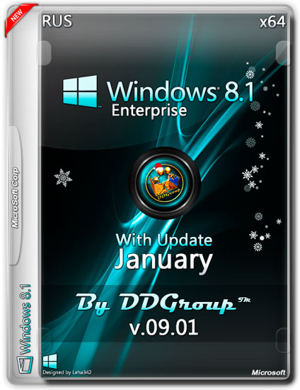 Windows 8.1 enterprise x64 with update january v.09.01 by ddgroup™ (rus/2015)