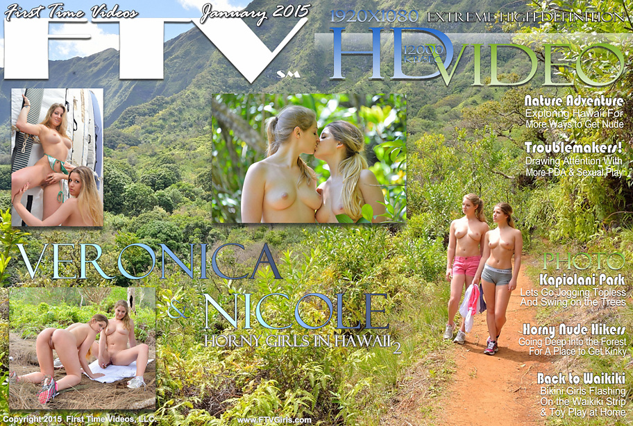[FTVGirls.com] 2015-01-09 - Nicole & Veronica - Horny Girls In Hawaii 2 [Girl Girl, Veggie & Fruit Stuffing, Masturbation to Orgasm, Squirt, 1080p]