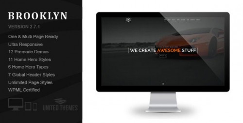 Nulled Brooklyn v2.8.1 - Creative One Page Multi-Purpose Theme visual