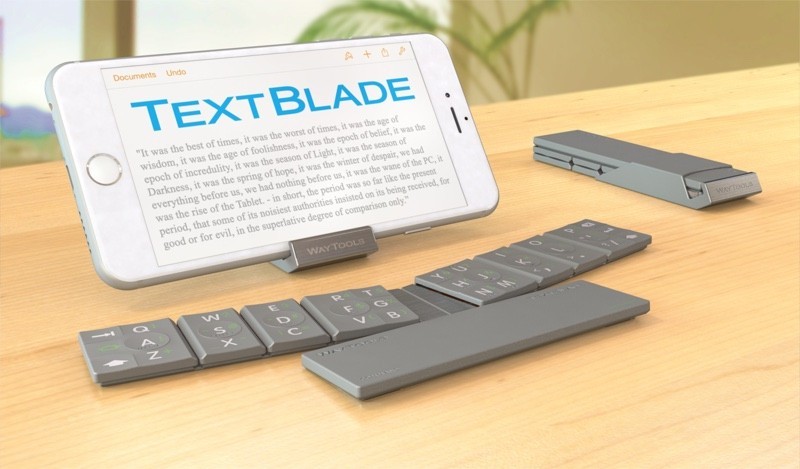 WayTools TextBlade - портативная, компактная клавиатура для iOS-гаджетов