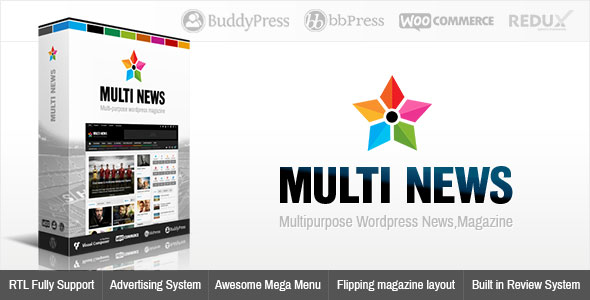 ThemeForest - Multinews v2.0 - Multi-purpose WordPress News, Magazine Theme