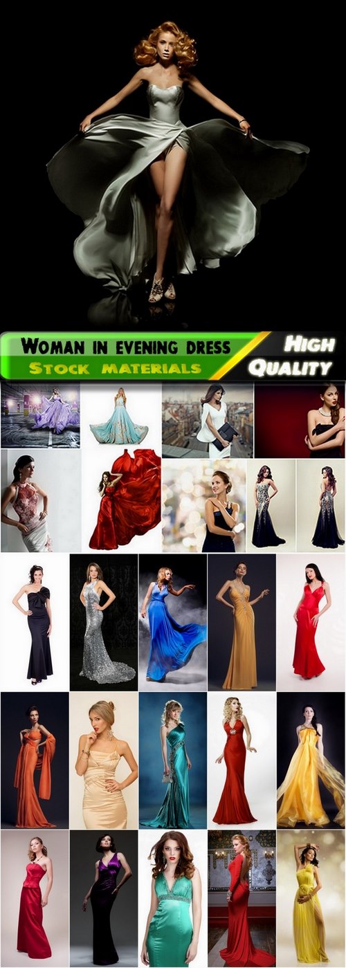 Woman in evening dress Stock images - 25 HQ Jpg