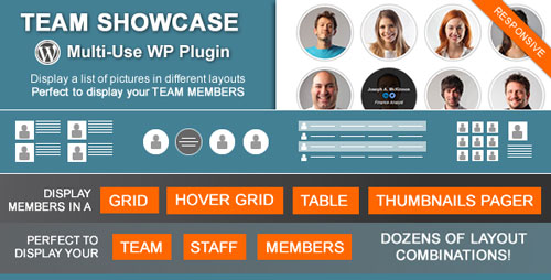 Team Showcase v1.3.8 - Codecanyon WordPress Plugin product image