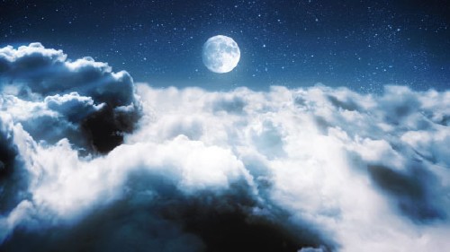 VideoHive - Clouds in a Night Sky 9767396