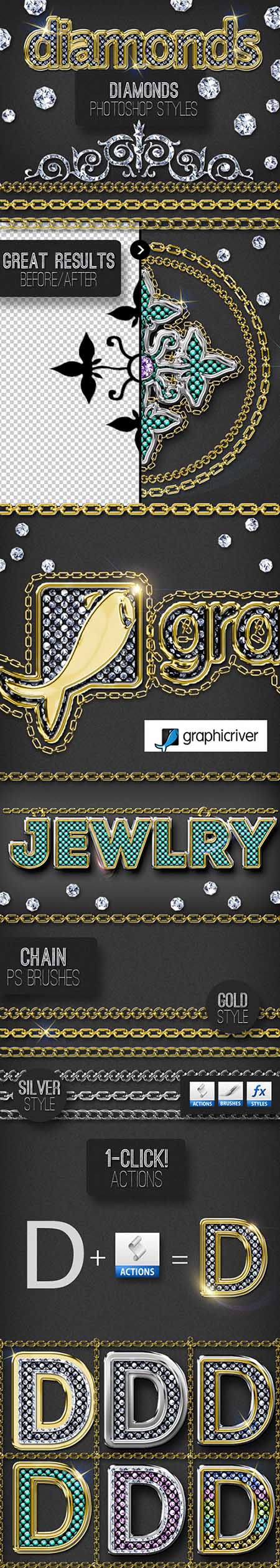GraphicRiver - Bling Bling Diamond Photoshop Style Creator 10250581
