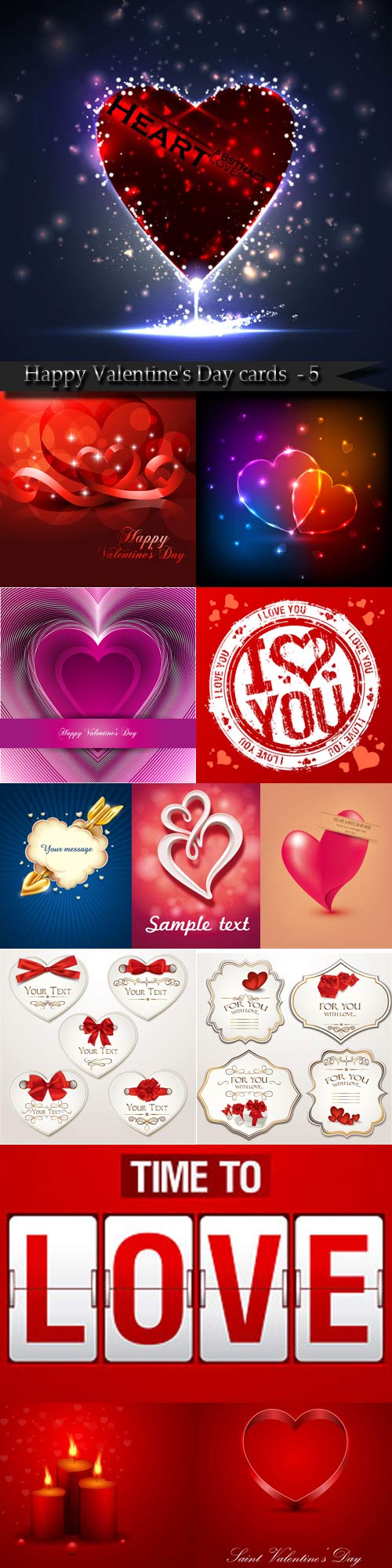 Happy Valentine's Day cards and backgrounds - 5