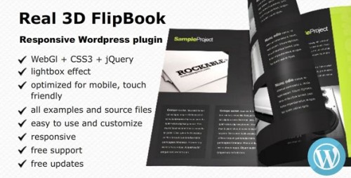 Nulled Real 3D FlipBook v1.4.4 - WordPress Plugin product logo