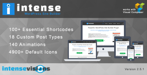 [GET] Intense v.2.5.0 - Shortcodes and Site Builder for WordPress product image
