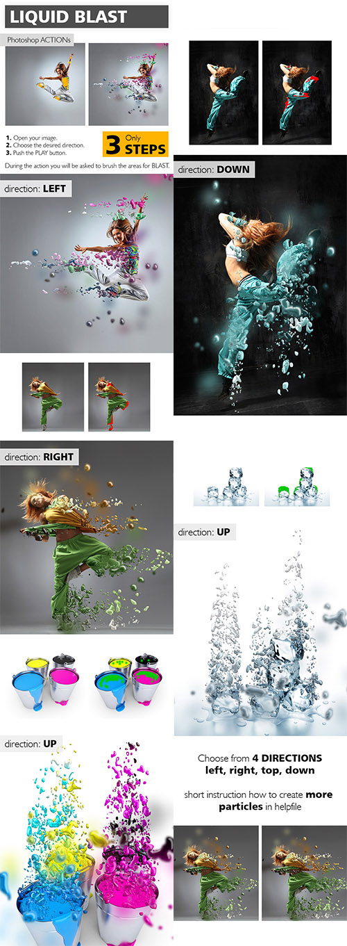 GraphicRiver - Liquid Blast Photoshop Action 10267688