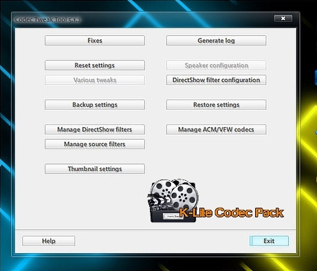 K-Lite Codec Tweak Tool 6.0.1 Portable
