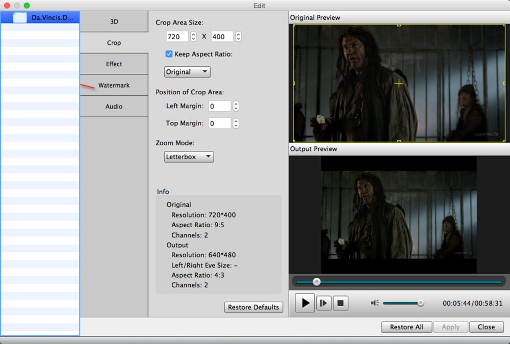 4Video Video Converter Pro - мощный конвертер и редактор видео (Mac OS)