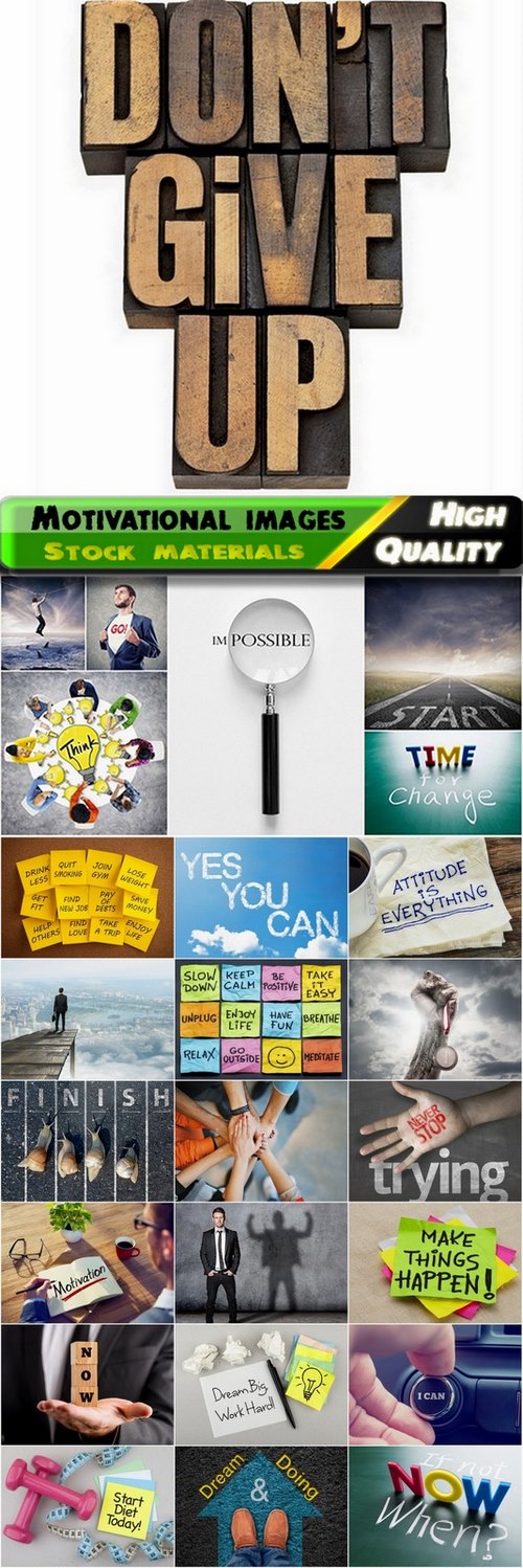 Motivational creative images from stock - 25 HQ Jpg
