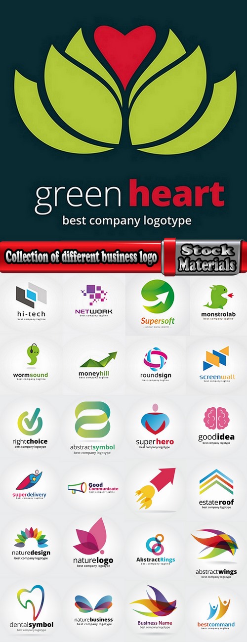 Collection of different business logo #7-25 Eps