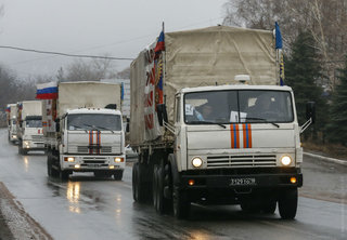 На Донбасс отправился 17-й гуманитарный конвой