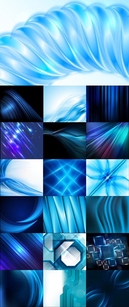 Blue abstract backgrounds vector