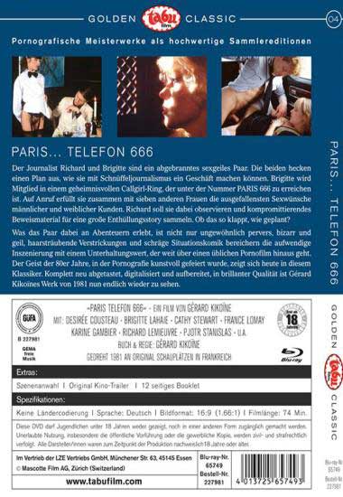 Paris Telefon 666 / ...  666 (Gérard Kikoïne, Tabu Film) [1979 ., Feature, Classi, BDRip] [TattooLovers]