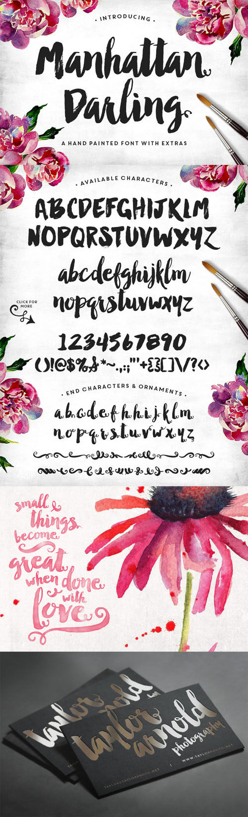 Manhattan Darling Typeface + BONUS - CM 136494