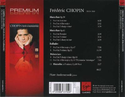 Piotr Anderszewski (piano) – Frederic CHOPIN (Mazurkas, Ballades, Polonaises) / 2009 EMI Records
