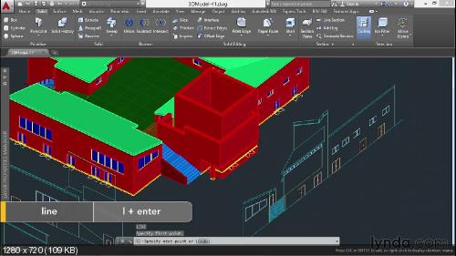 Lynda.com 3D Архитектурное моделирование с AutoCAD