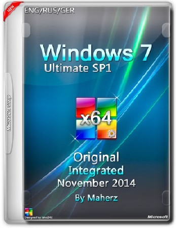Windows 7 Ultimate SP1 x64 Integrated November 2014 By Maherz (ENG/RUS/GER)